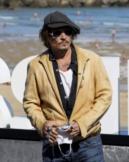 Johnny Depp Crock of Gold Few Rounds Leather Jacket
