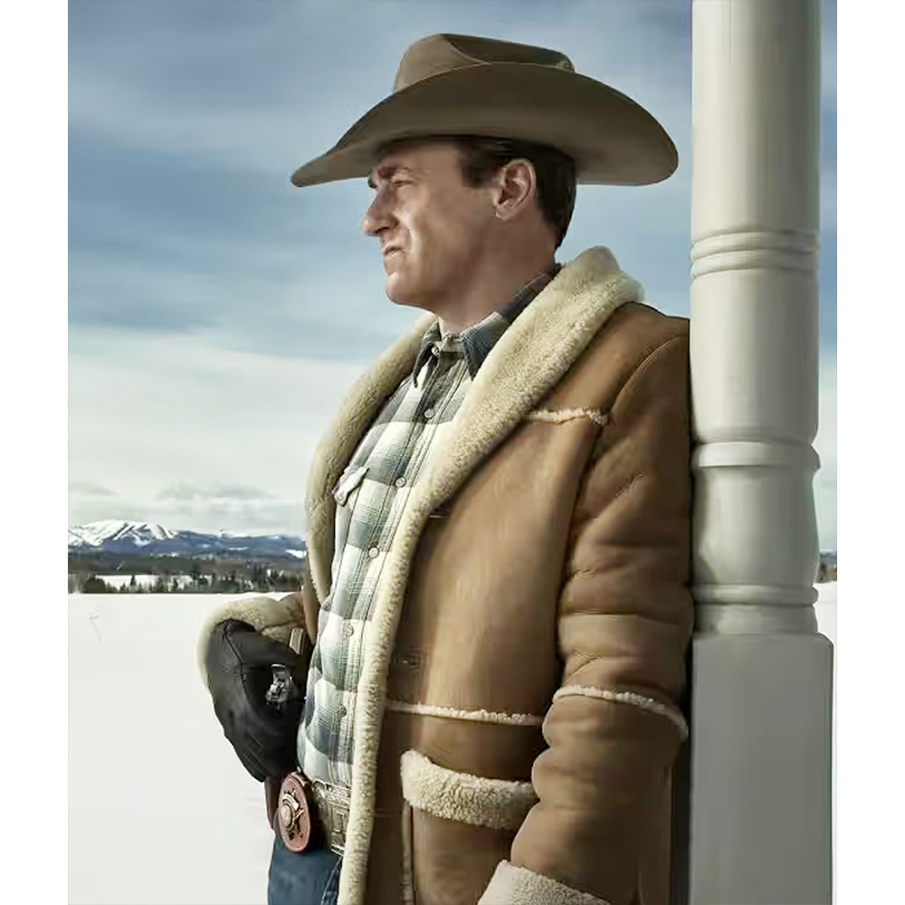 Jon Hamm Fargo Shearling Leather Jacket - Image 4