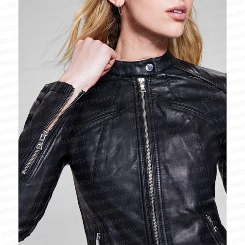 The Rookie Feds Jordana Brewster Leather Jacket - Image 5