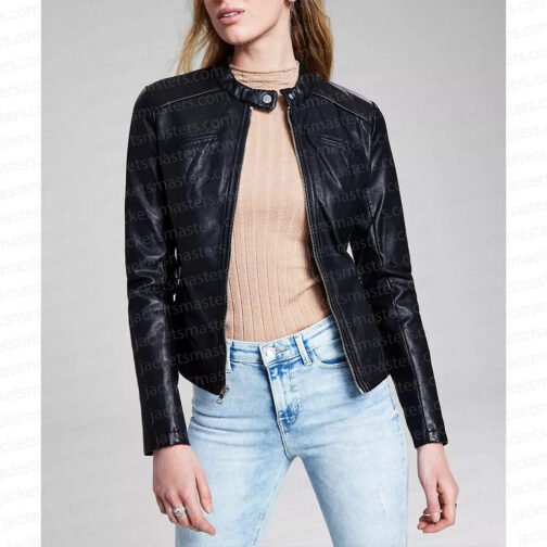 The Rookie Feds Jordana Brewster Leather Jacket - Image 3