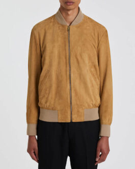 Good Morning America Josh Groban Suede Bomber Jacket