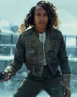 Dewanda Wise Jurassic World Green Jacket