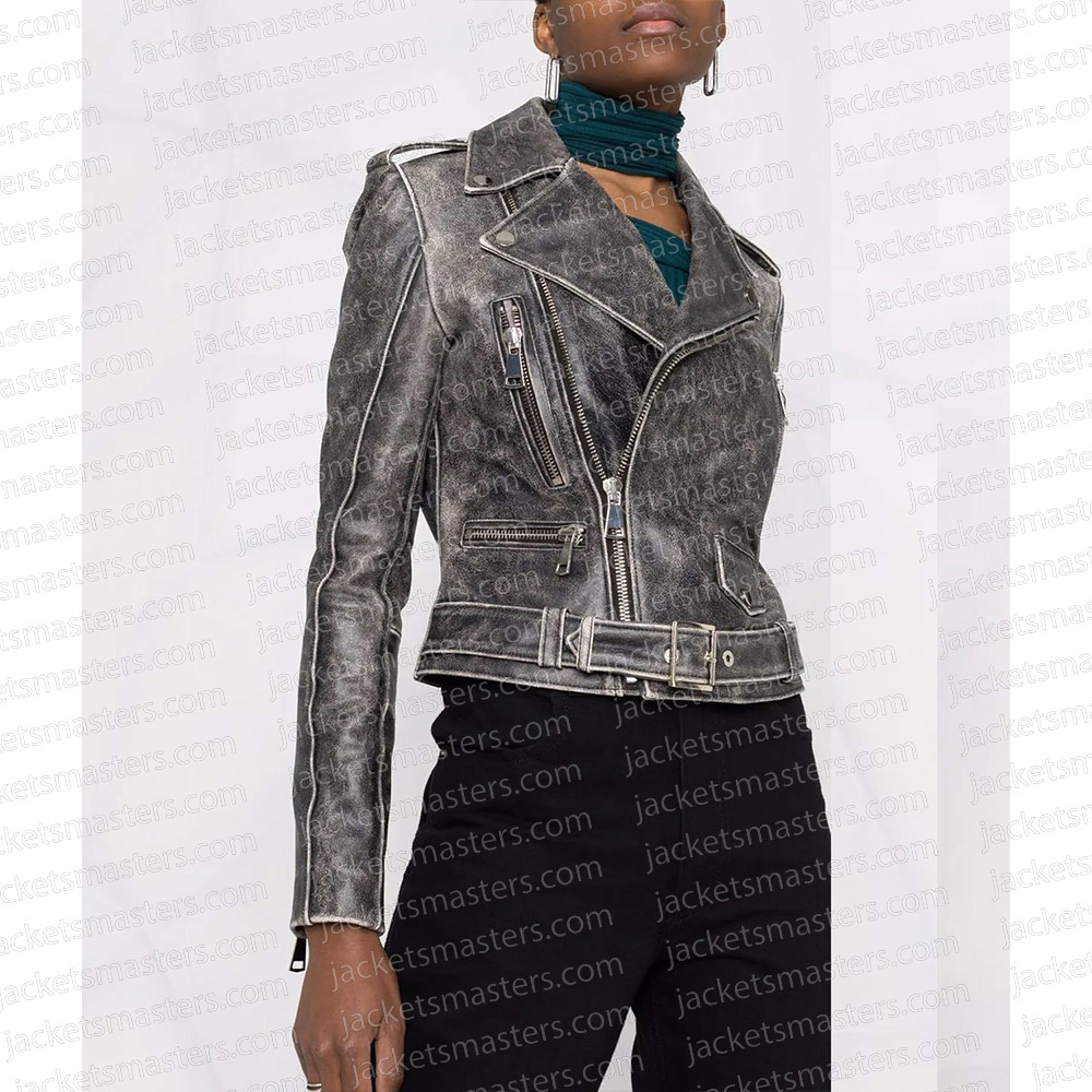 Big Sky Season 3 Katheryn Winnick Washed Leather Jacket - Image 3