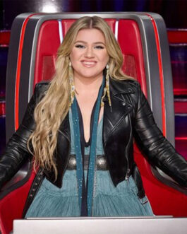 Kelly Clarkson The Voice Leather Jacket