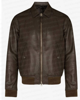 Succession Jeremy Strong Brown Leather Jacket
