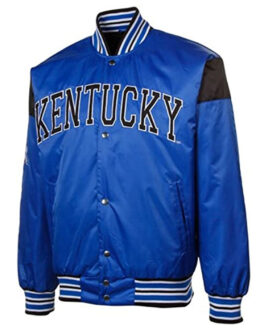 Big League Kentucky Wildcats Royal Satin Jacket