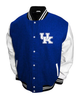 Kentucky Wildcats Graduate Royal and White Varsity Jacket
