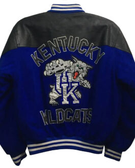 Kentucky Wildcats NCAA Varsity Blue and Black Jacket