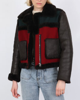 The Chi Kennedy Amaya Shearling Leather Jacket