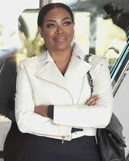 Kenya Moore Real Housewives of Atlanta Leather Jacket