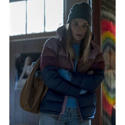 Annie Murphy Kevin Can F**k Himself Puffer Color Block Jacket - Image 16