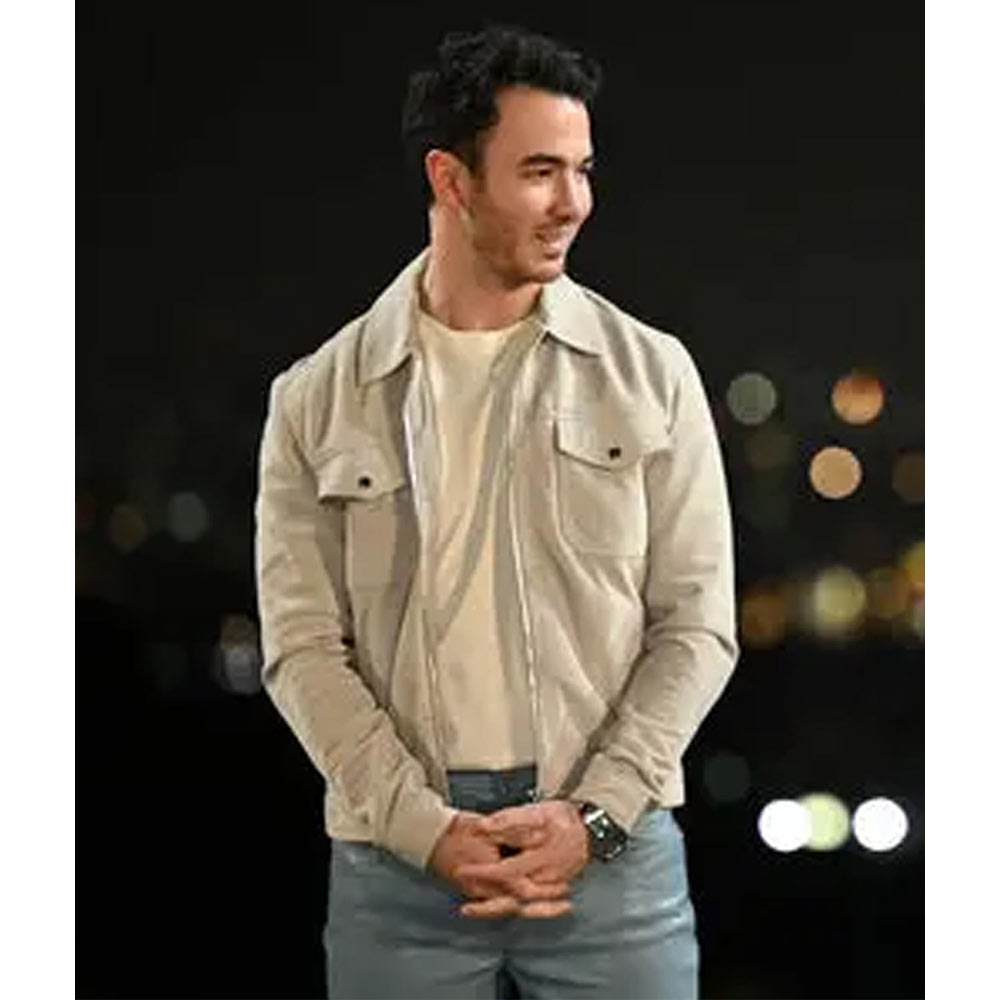 Claim to Fame Kevin Jonas Trucker Suede Leather Jacket - Image 2