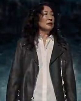 Sandra Oh Killing Eve S04 Black Leather Jacket