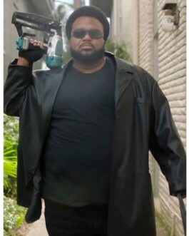 Craig Robinson Killing It Black Leather Blazer