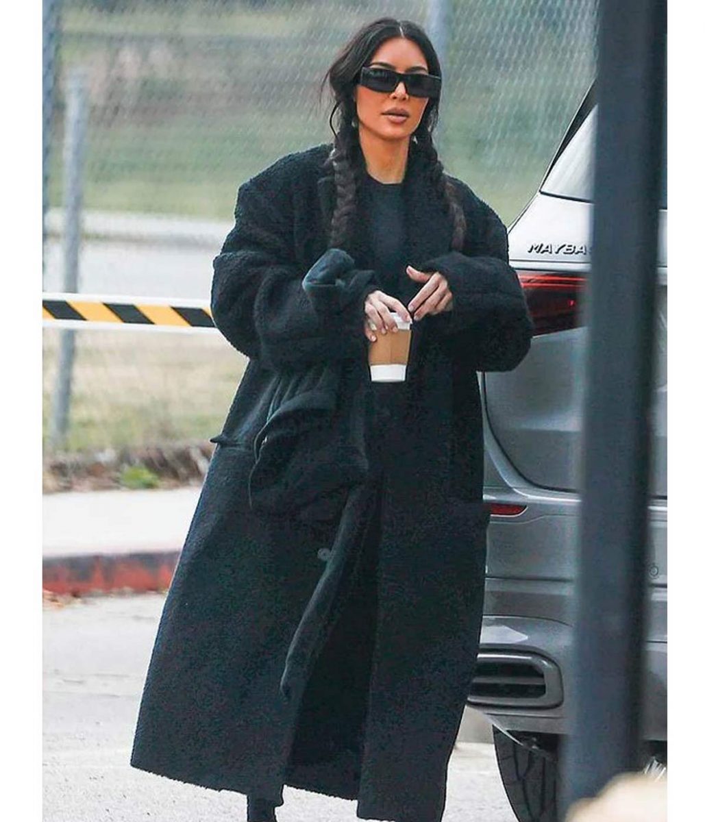 Saint’s Soccer Game Kim Kardashian Fur Coat - Image 2
