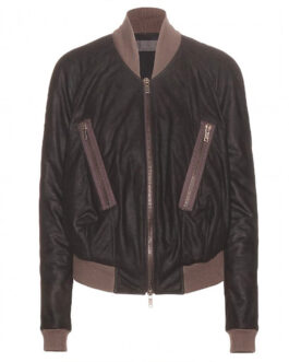 Keeping Up with the Kardashians Kim Kardashian Leather Bomber Jacket