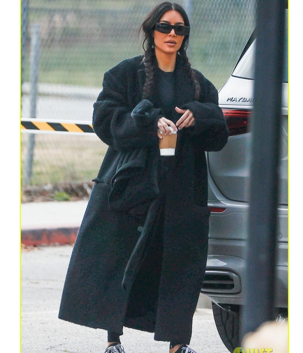 Saint’s Soccer Game Kim Kardashian Fur Coat - Image 5