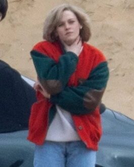 Spencer Kristen Stewart Red and Black Wool Jacket