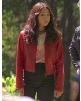 Kung Fu Season 3 Olivia Liang Red Leather Jacket