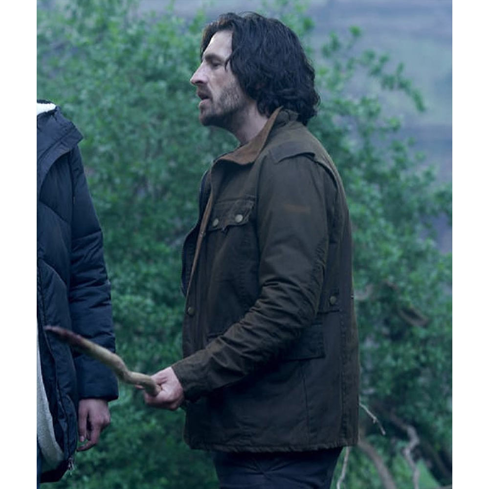 Eoin Macken La Brea Season 2 Brown Cotton Jacket - Image 11