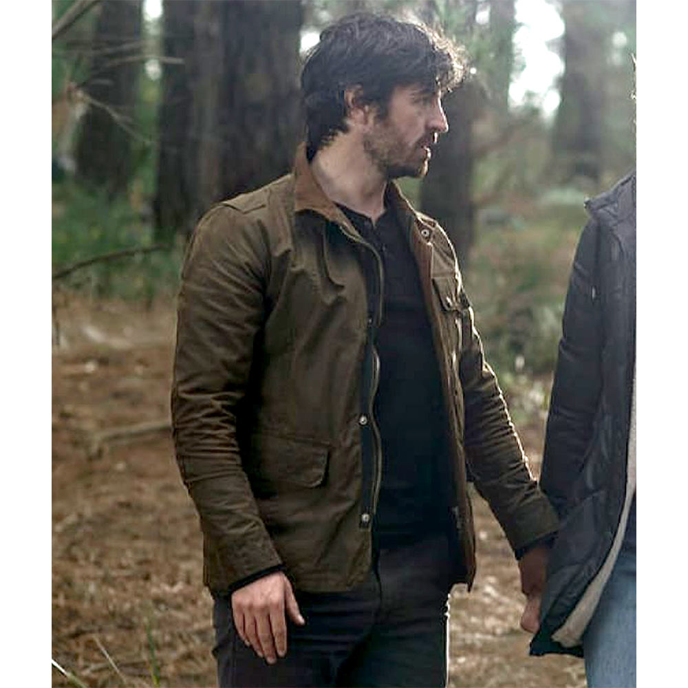 Eoin Macken La Brea Season 2 Brown Cotton Jacket - Image 12