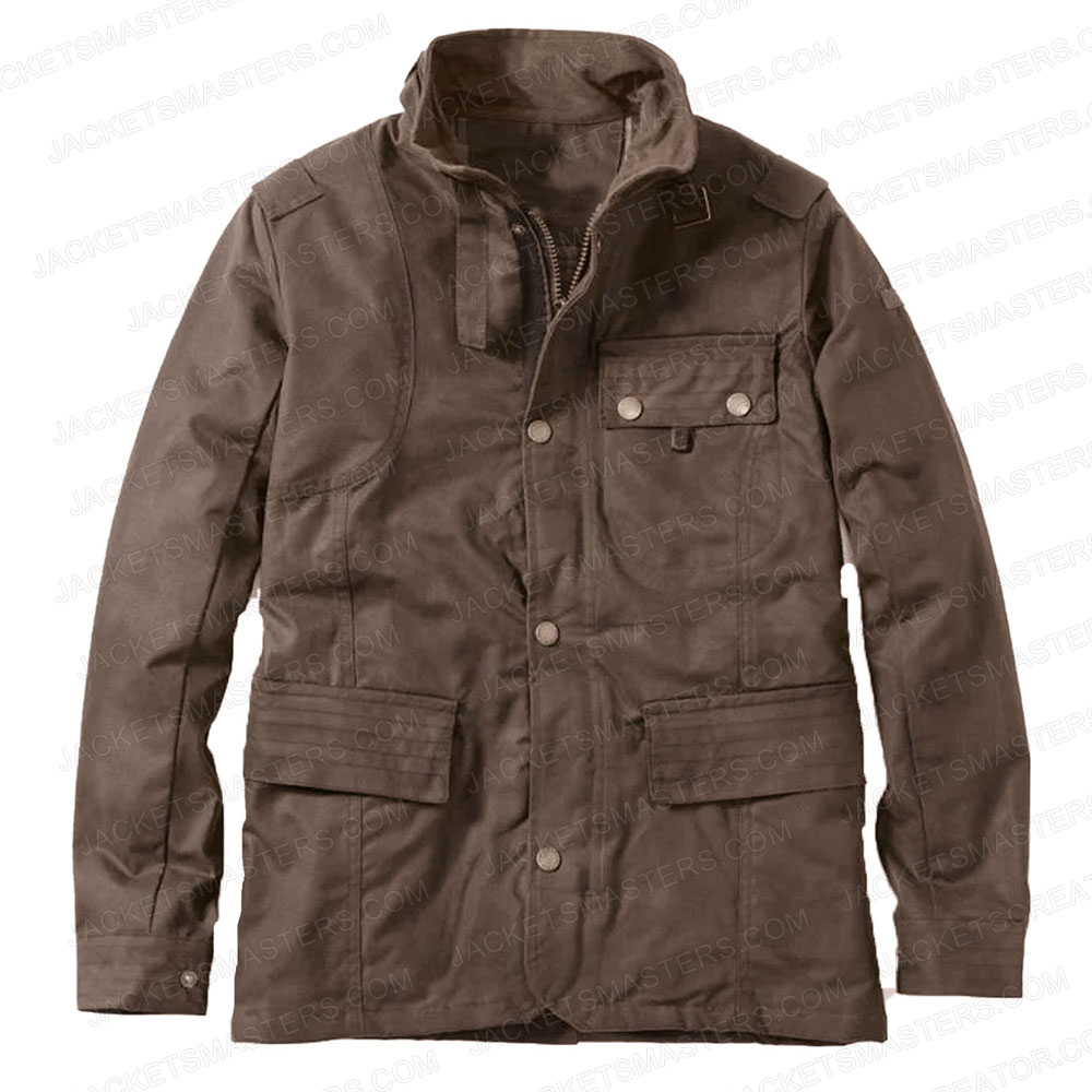 Eoin Macken La Brea Season 2 Brown Cotton Jacket - Image 4