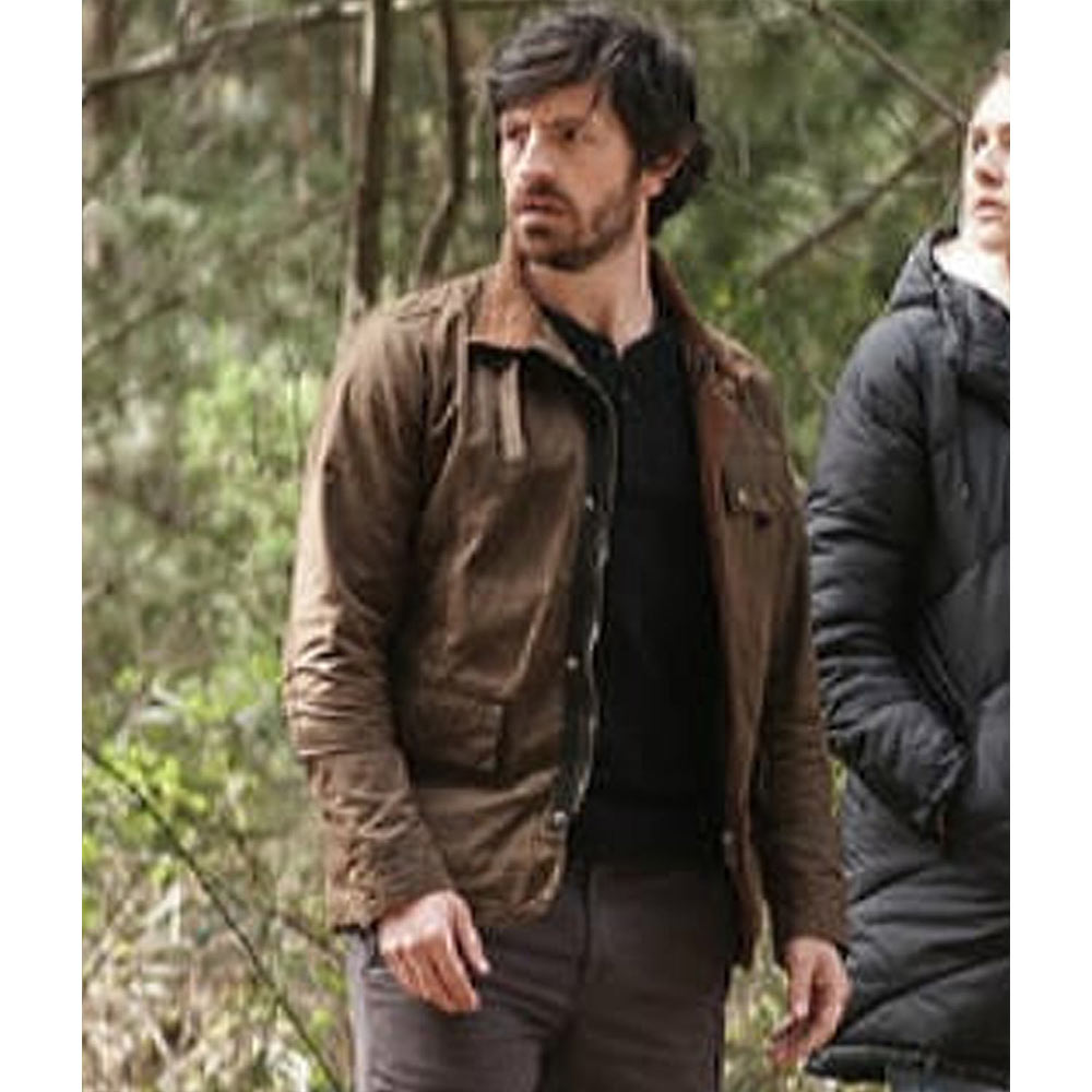 Eoin Macken La Brea Season 2 Brown Cotton Jacket - Image 6