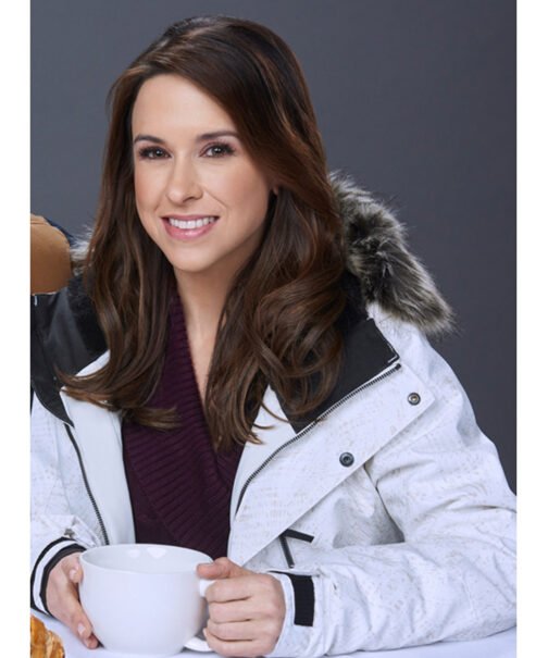 Winter in Vail Lacey Chabert White Parka - Image 2