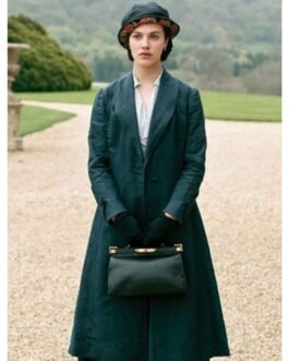 Downton Abbey A New Era Laura Carmichael Green Wool Coat