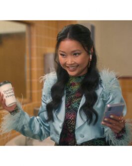 Lana Condor Boo Bitch Cropped Jacket