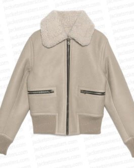 Superman & Lois Emmanuelle Chriqui Shearling Leather Jacket