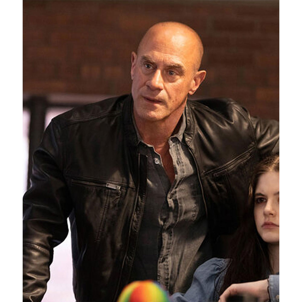 Law & Order S03 Christopher Meloni Leather Jacket - Image 5