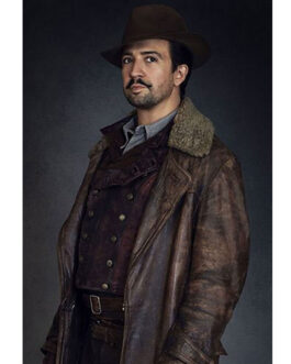 Lin Manuel Miranda His Dark Materials Brown Leather Coat