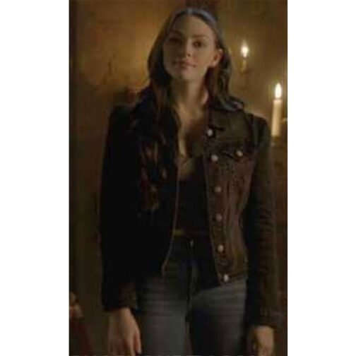 Legacies S04 Danielle Rose Russell Denim Jacket - Image 2