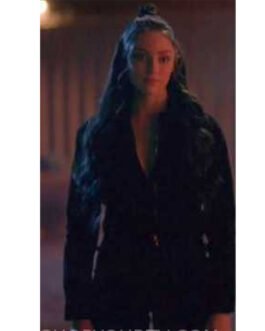 Legacies S04 Danielle Rose Russell Maroon Velvet Jacket