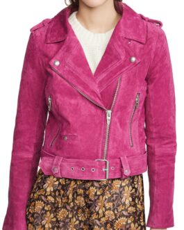 Chucky Alyvia Alyn Lind Pink Suede Jacket