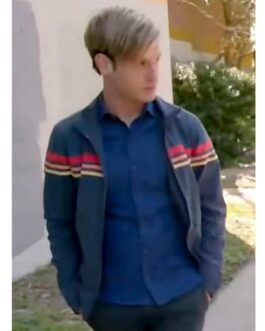 Tyler Henry Navy Blue Cotton Stripe Jacket