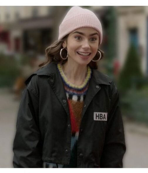 HBA Emily in Paris S02 Lily Collins Black Jacket - Image 5