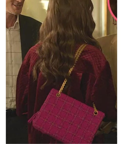 Lily Collins Emily in Paris Velvet Jacket - Image 7