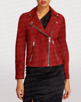 The Lincoln Lawyer Lana Parrilla Red Suede Jacket
