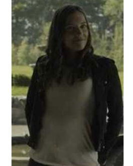 Locke & Key Oriana Leman Gray Suede Leather Jacket