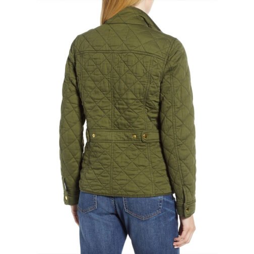 Locke & Key Darby Stanchfield Downtown Quilted Green Jacket - Image 3