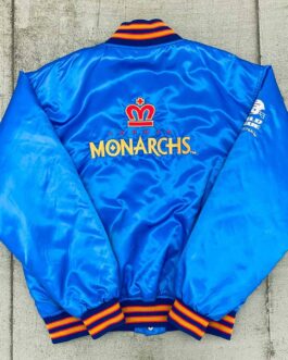 London Monarchs 1992 Spellout Bomber Jacket