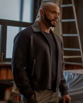 Berto Colon Power Book II Ghost Black Bomber Jacket