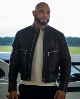 Berto Colon Power Book II Ghost Biker Black Leather Jacket