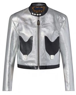 Dawn Staley Silver Leather Jacket