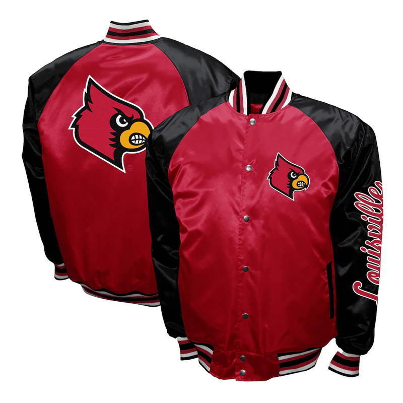 Louisville Cardinals The Game Red Satin Jacket - Image 3