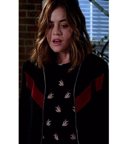 Pretty Little Liars S07 Lucy Hale Bomber Jacket - Image 6
