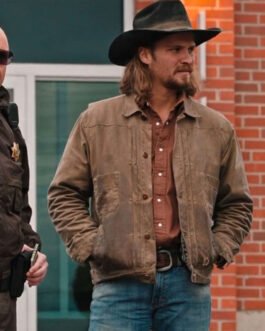 Yellowstone Season 5 Luke Grimes Shearling Suede Jacket