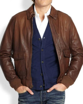 The Man In The High Castle Luke Kleintank Bomber Leather Jacket